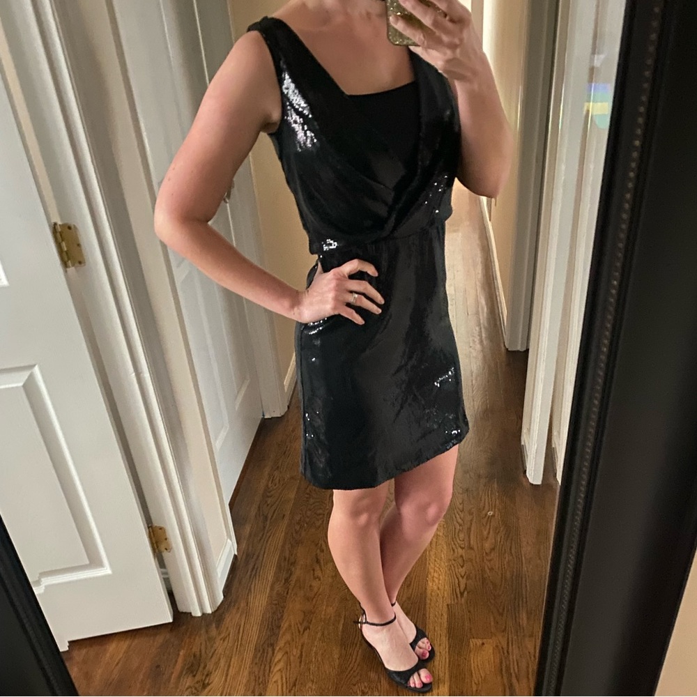 White House Black Market 0 Sequin Sparkle Dress